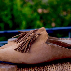 Tan soft leather loafers womens 2025
