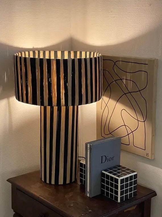 Moroccan 2024 straw lampshade