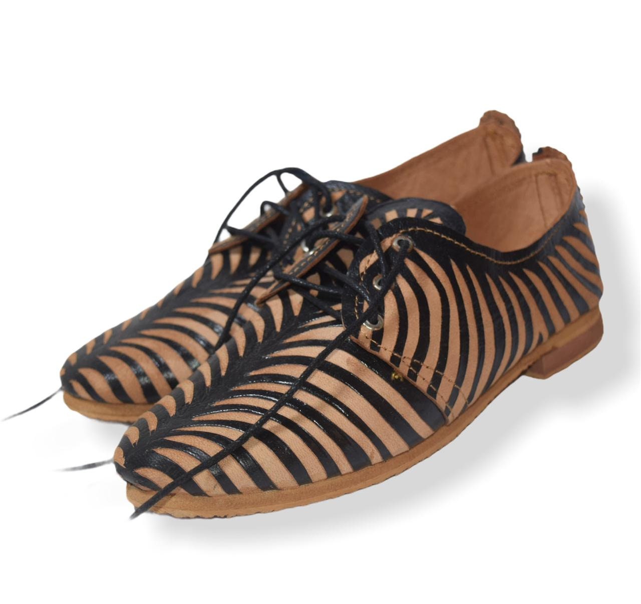 flat mules brown