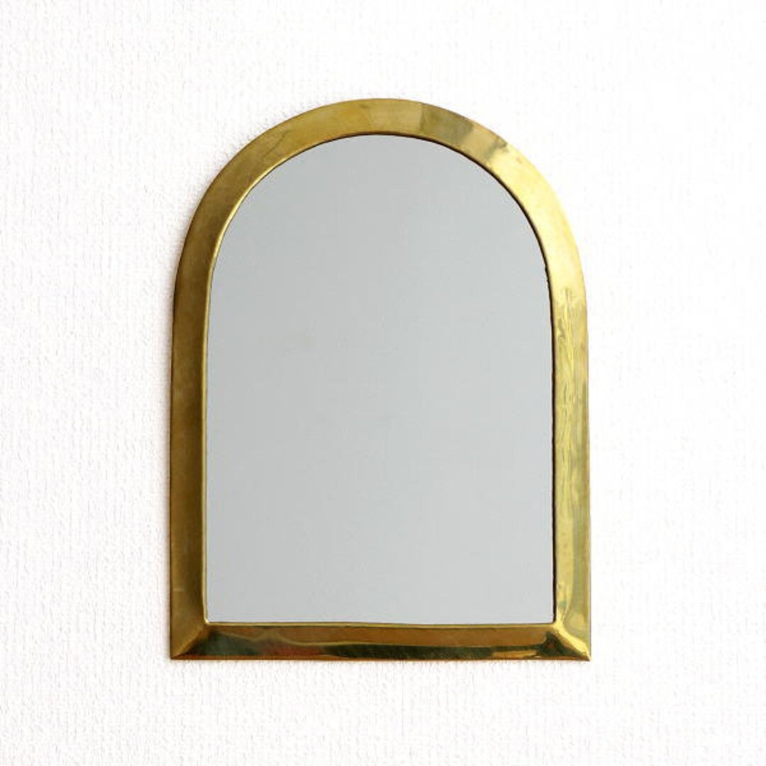 Gold Brass Mirror arche,brass Mirror,arch Mirror,handmade Mirror