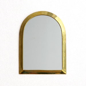 Gold brass mirror "Arche",Brass Mirror,Arch Mirror,Handmade Mirror,Moroccan Mirror,Bedroom Wall Mirror,Bathroom Mirror, Wall Decor, ByMikwi.