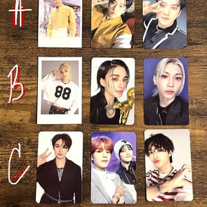 SKZ OFFIZIELLE Stray Kids Fotokarten, Maxident, HOP, 5 Sterne, Rockstar, Ate Alben