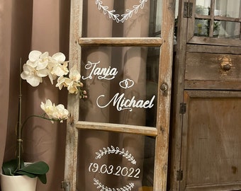 Welcome sign • Wedding • Old window • Decorative window • Wedding window • Wedding decoration wedding party • White