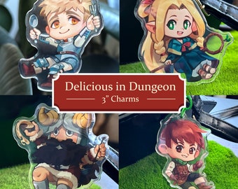 Dungeon Meshi 3" Acrylic Charm Keychains