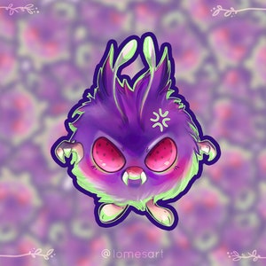 Venonat Vinyl Sticker Pocket Monster Print Fanart Pokemon Cadeau Autocollant Autocollants Mignon Kawaii Pegatinas Matcha Mimitos