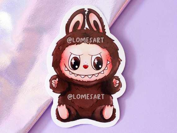 Labubu Have a Seat Vinyl Sticker Gift Cute | HAS | Hehe Ququ