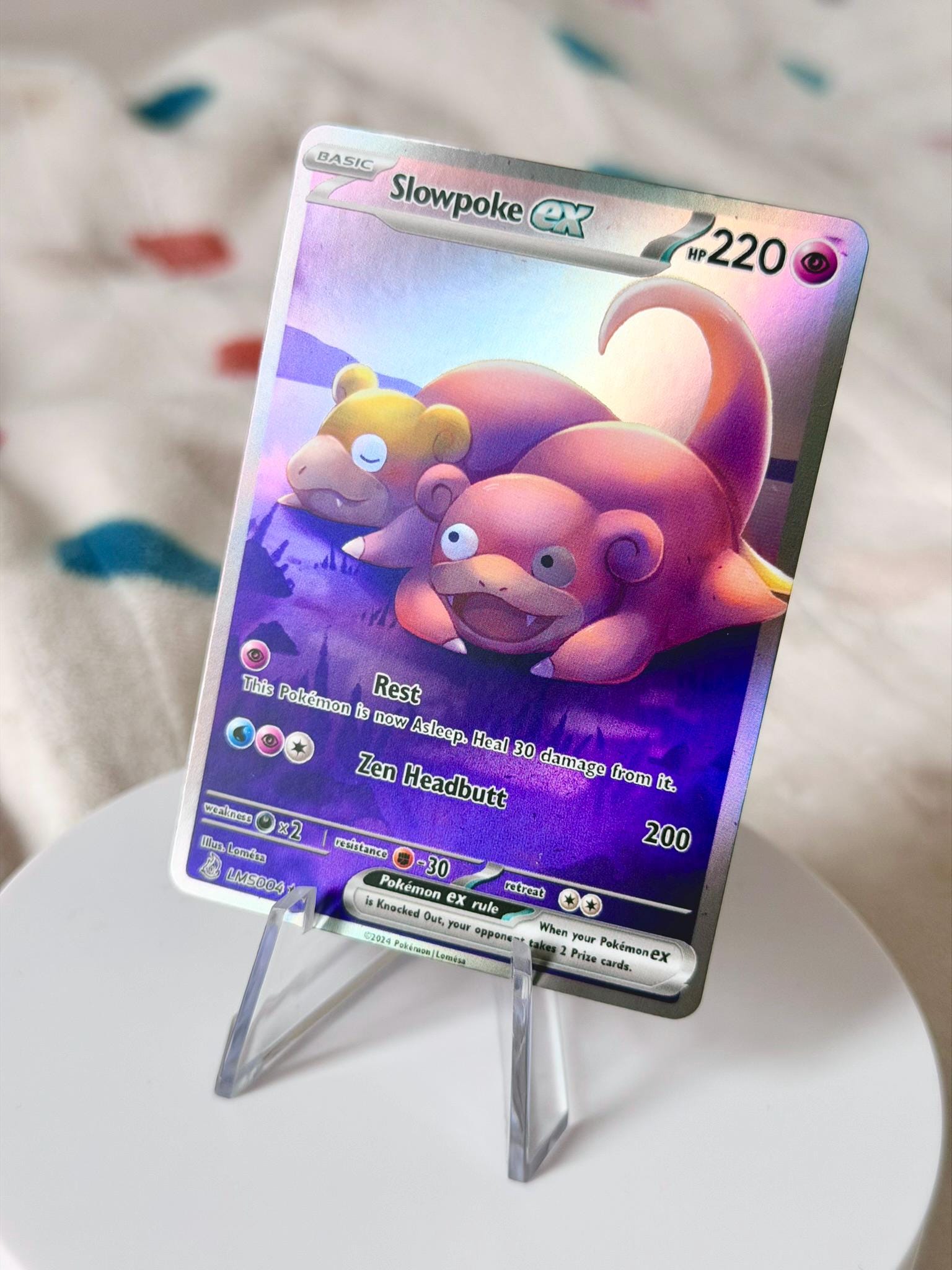 slowpoke holographic card Galarian Slowpoke Holographic Card - Custom Made