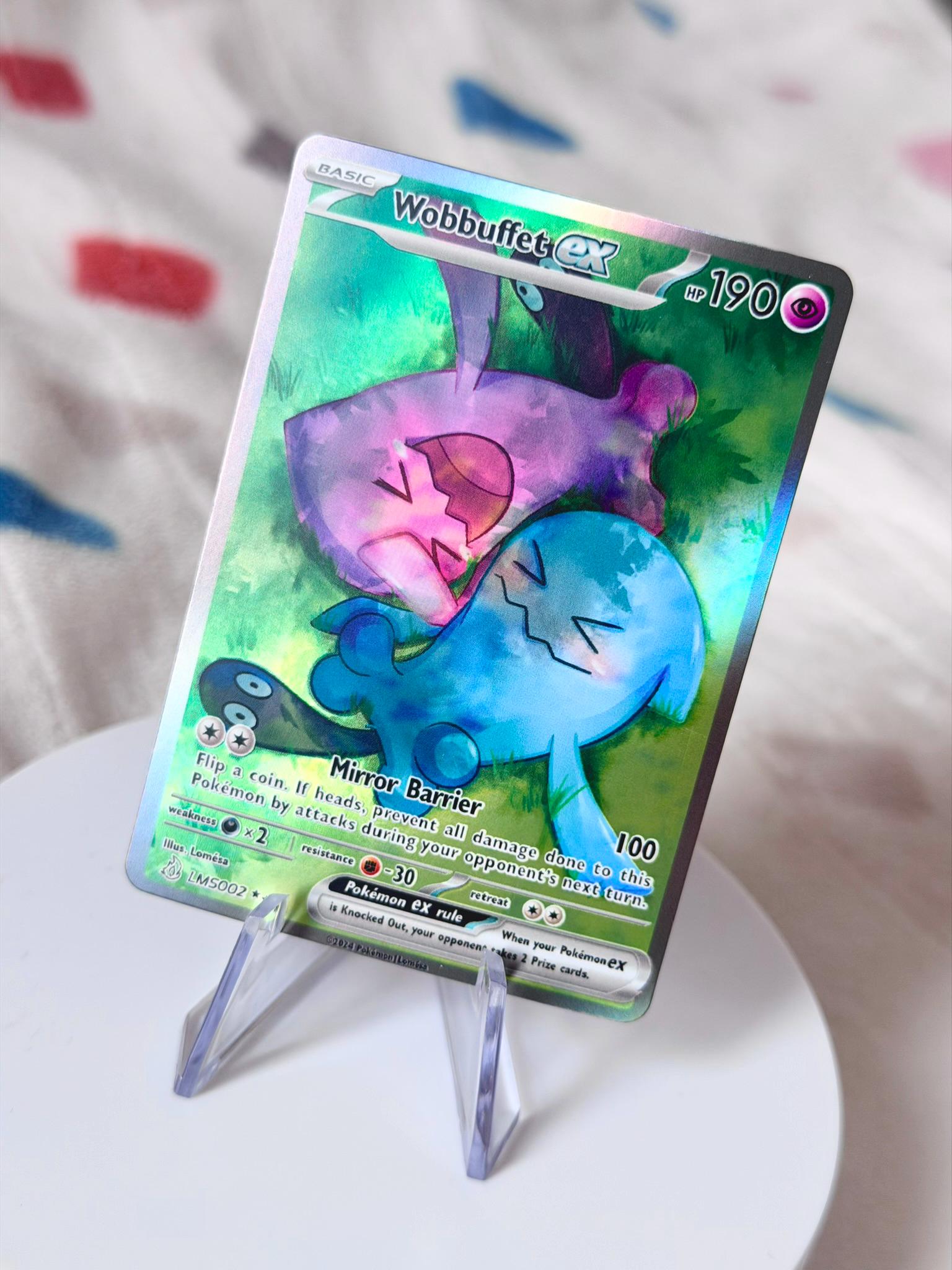 Wobbuffet Shiny Holographic Card - Custom Made - Etsy