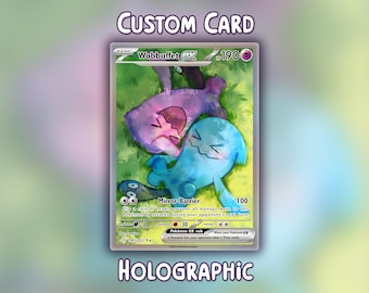 Tarjeta holográfica brillante Wobbuffet - Personalizada