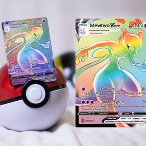 Pokemon 8 Cartes VMAX Secret Rainbow Rare Brillantes - comme la photo à  prix pas cher