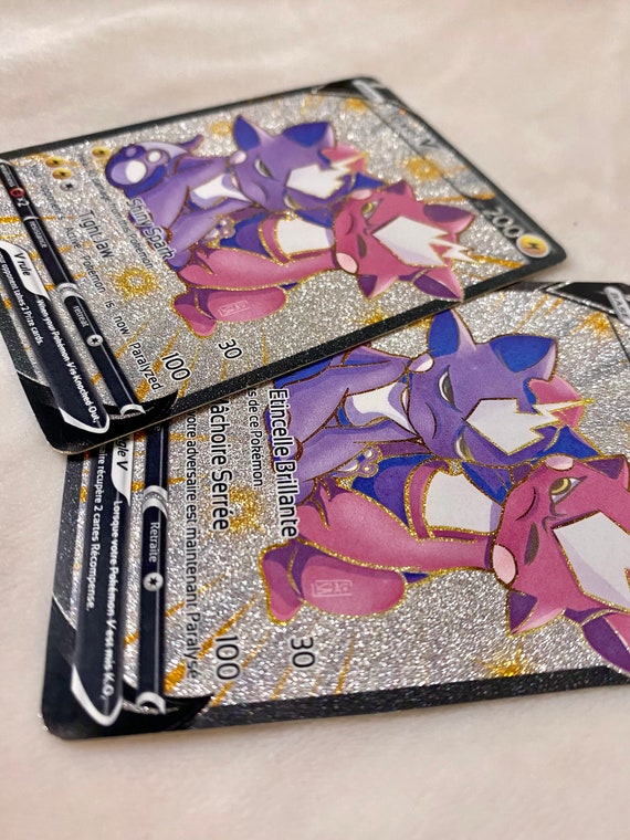 Toxel Shiny Pokemon Custom Card Glitter French English Print 