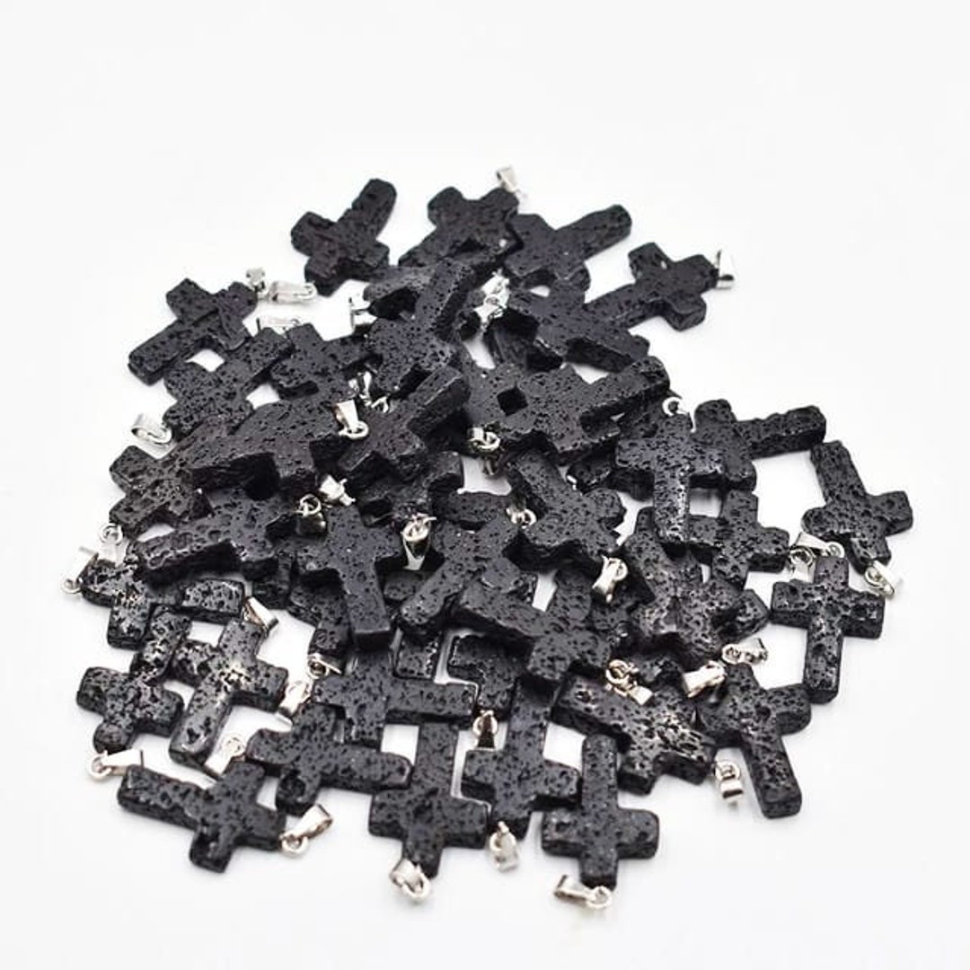 12pcs Beads Charms Crosses for Jewelry Making Resale Items Lots Stone