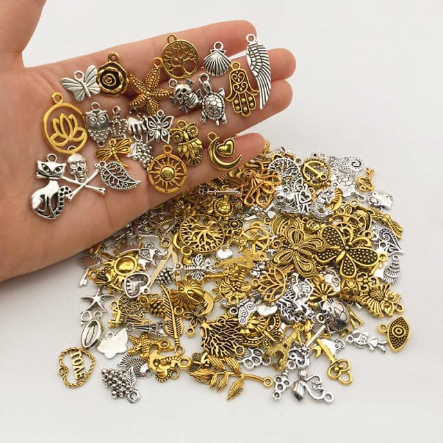150PCS Bracelet Charms for Jewelry Making Wholesale Bulk Enamel Charm Lots  DIY