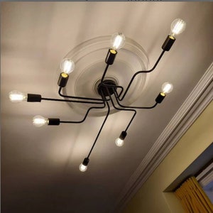 Semi Flush Spider Ceiling Pendant 8 Way Sputnik 8009