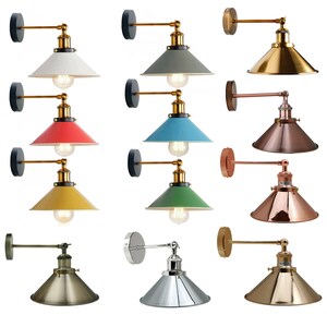 Industrial Vintage Wall Light 12 Colors 8038