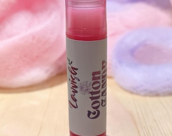 Handgefertigter Lippenbalsam mit Cotton Candy Geschmack - Angereichert mit Vitamin E