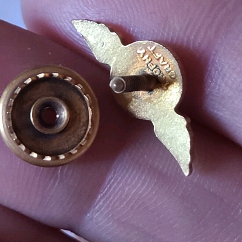 Vintage, Rare! 14k Gold-plated Leavens Bros. Winged Lapel Pin - Etsy