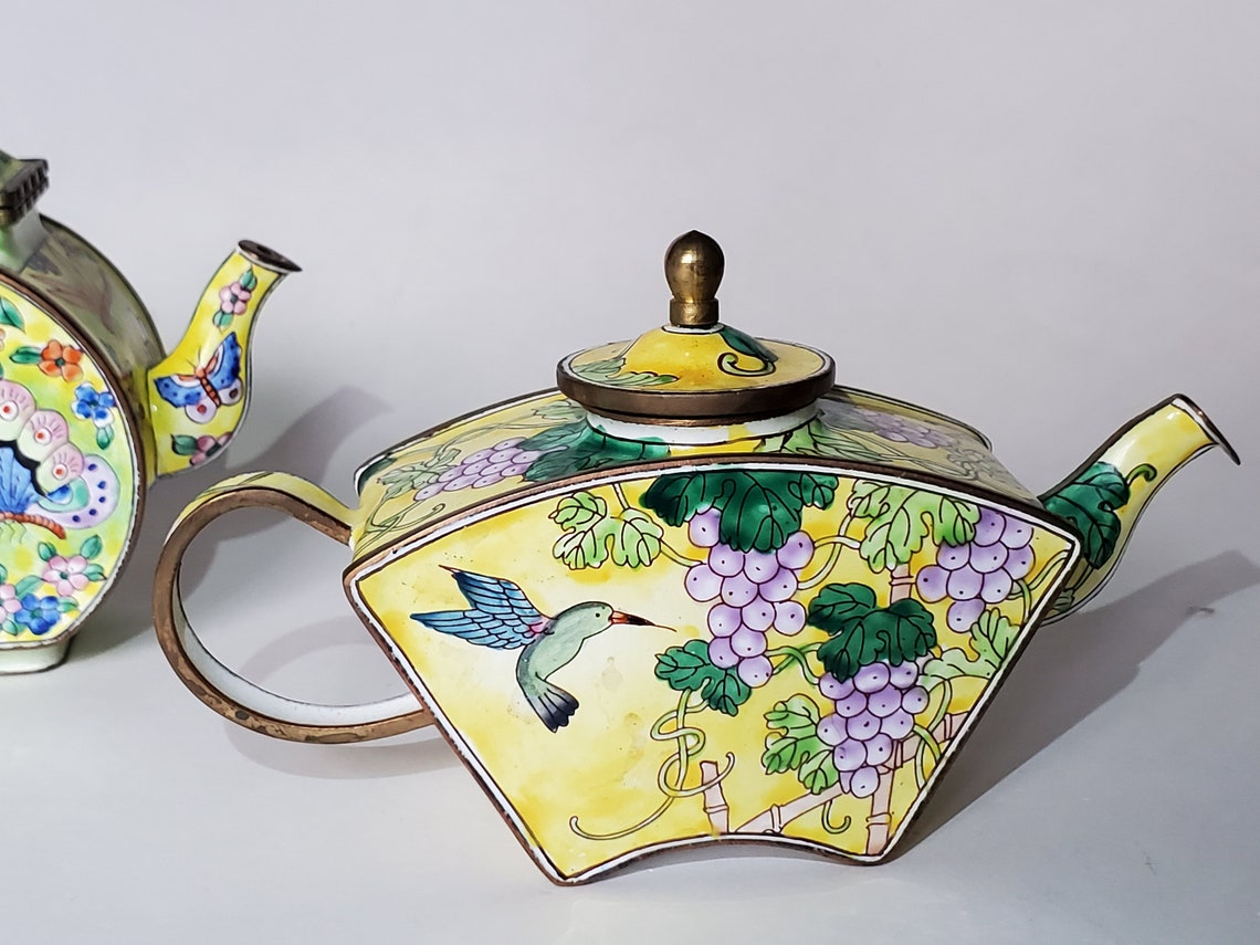 Rare Vintage pair of Kelvin Chen Limited Edition Enamel over Etsy