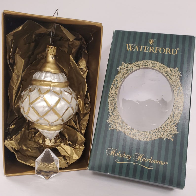 Vintage Holiday Waterford Heirloom Glass Sophisticated Finial Christmas ...