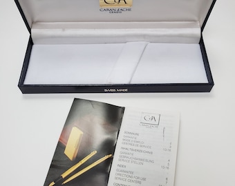 Caran d'Ache  pen box with paperwork