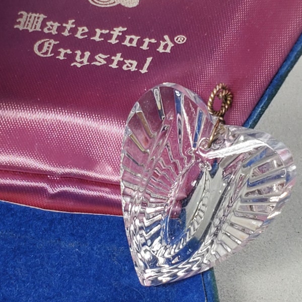 Vintage! Stunning! Waterford Crystal Heart Pendant