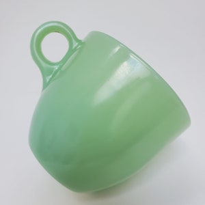 Vintage and stunning Fire King Jadeite Restaurant Ware &quot;C&quot; Handle Cup with mark