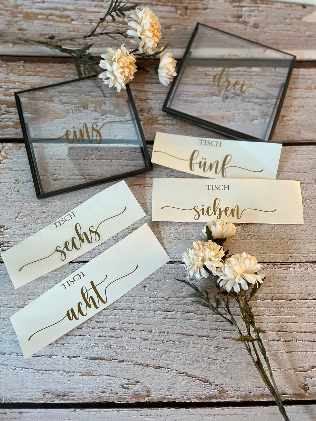 Wedding / Table Number Stickers / Photo Frame Stickers / Etsy