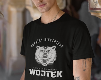 Miś Wojtek Short-Sleeve Unisex T-Shirt, Wojtek Bear, Wojtek Soldier Bear, Wojtek The Bear, Polish War Bear, Polka, Polish Heritage, Poland