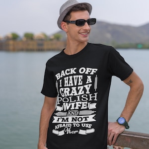 Polish Wife Funny T-shirt Short-Sleeve, Gift For Polish Friend, Polish American, Polish Husband, Poland, Polish Heritage, Polish Tee