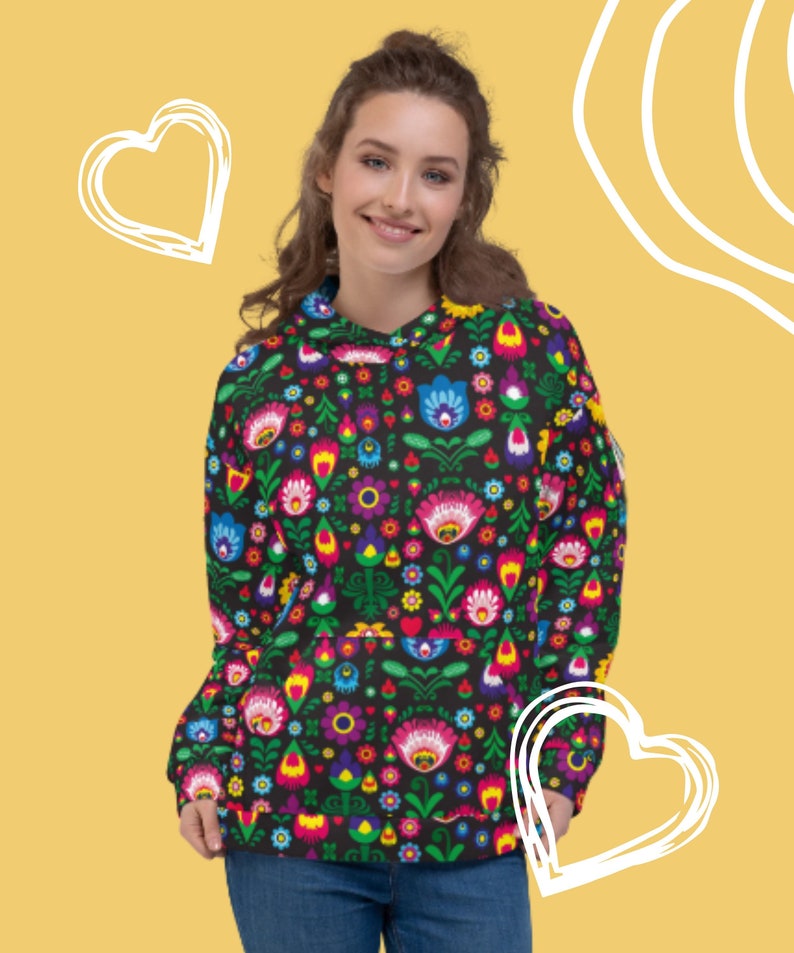 Polish Hoodie Polish Clothing Polska Folklore Polish Pride Etsy