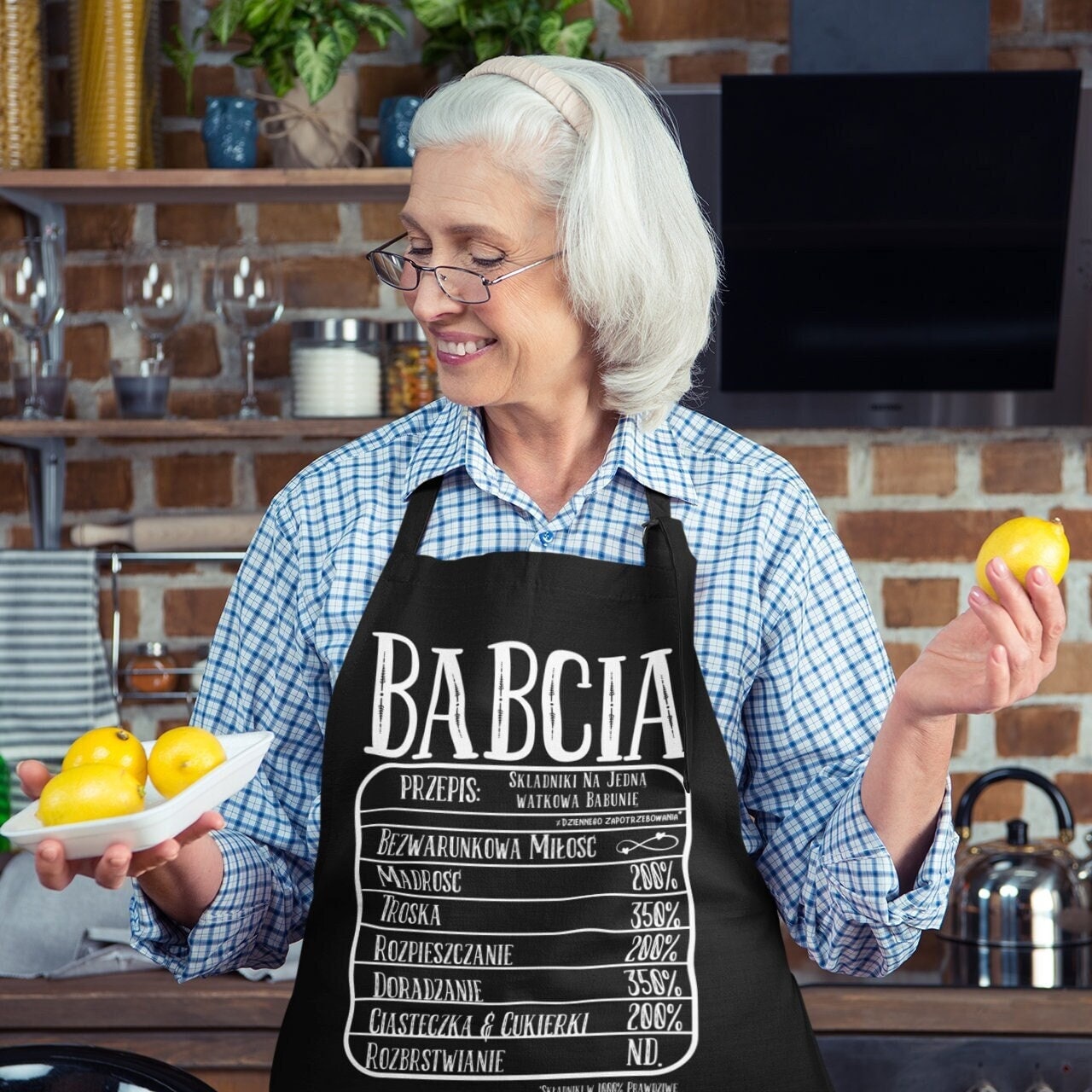 Babcia Apron, Ingidients for the best Babcia in Polish, Polish Grandmother, Polish Grandma Funny Gift, Polish Culture, Babcia gift