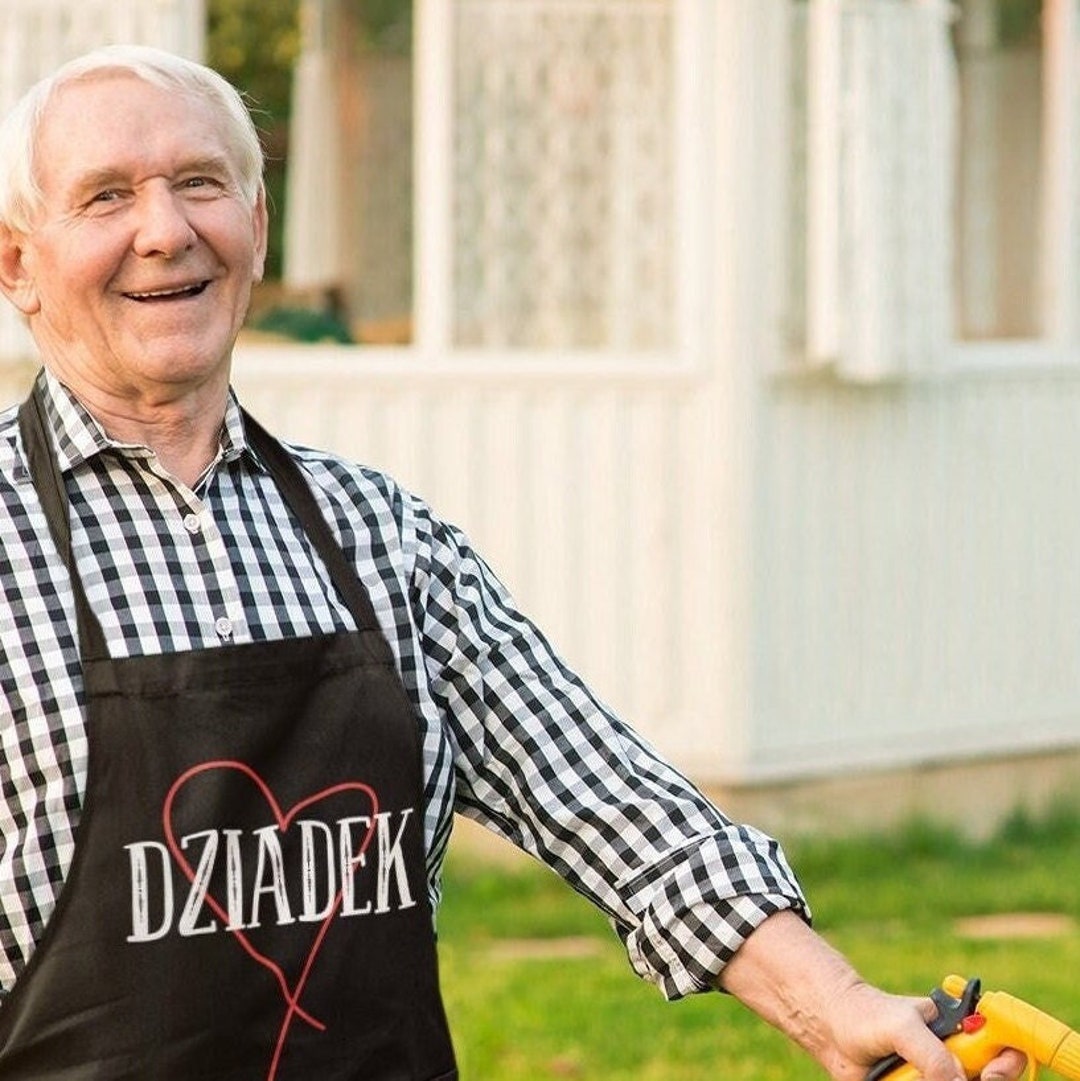 Dziadek Apron, Polish Gifts, Grandpa Birthday, Polish Grandpa, Grandpa ...