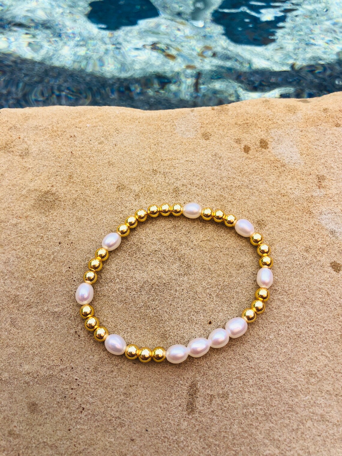 14k Gold Filled Beads With Freshwater Pearls Etsy
