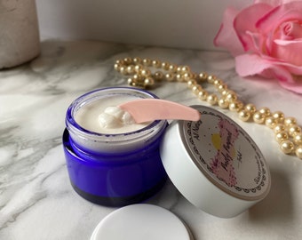 Anti-aging ansiktskräm, olivolja med skvalen och silkesaminosyror, anpassningsbar doft (50 ml)