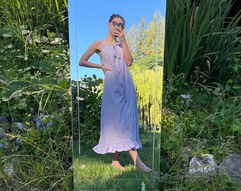 Long Handmade Dress - Lavender