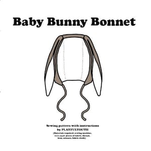 Baby Bunny Bonnet (0-18 months)