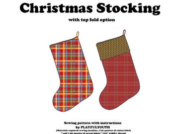 Christmas Stocking PDF Sewing Pattern