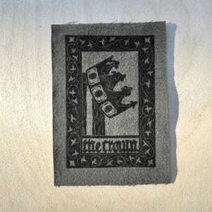 The Crown Linocut Sew-on Patch