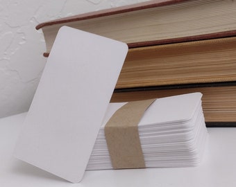 100 2"x 3" White Cardstock Blanks | Cards for DIY | Labels | Business | Art | Crafts | Paper Crafting | Archival Purposes