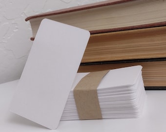 100 tarjetas en blanco de 2" x 3" / Cartulina blanca / Notas / Índice / Negocios / Arte / ATC / ACEO / Manualidades de papel / Scrapbooking / Fines de archivo /