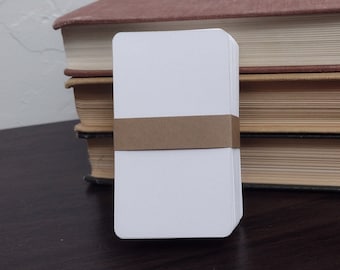 100 2" x 3.5" White Cards | Cardstock Blanks | Notes | Index | Business | Art | ATC | ACEO | Paper Crafts | Scrapbooking Archival Purposes