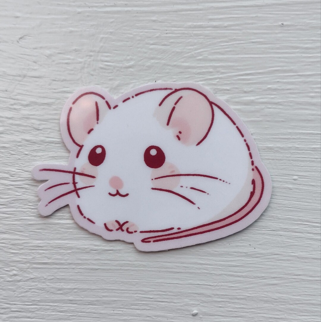 Cute Mouse Vinyl Sticker | Waterproof Water-resistant Stickers | for ...
