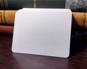 100 tarjetas de diario de 3 x 4 en blanco / Cartulina blanca / Notas / Índice / Arte / ATC / ACEO / Manualidades de papel / Scrapbooking / Fines de archivo