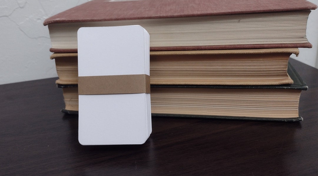 100 2" X 3.5" White Cards | Cardstock Blanks | Notes | Index | Business ...