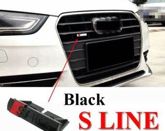 sline front grille badge metal sline front grille emblem badge forA1 A3 A4L A6L sline front grille badge metal sline front grille emblem badge forA1 A3 A4L A6L