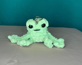 Frog Plushie Keychain - Crochet