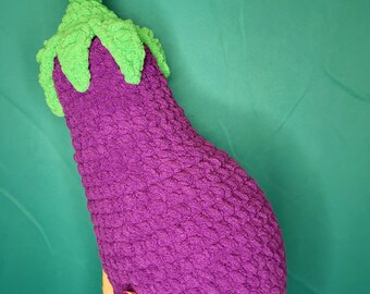 Eggplant Plushie - Crochet Toy