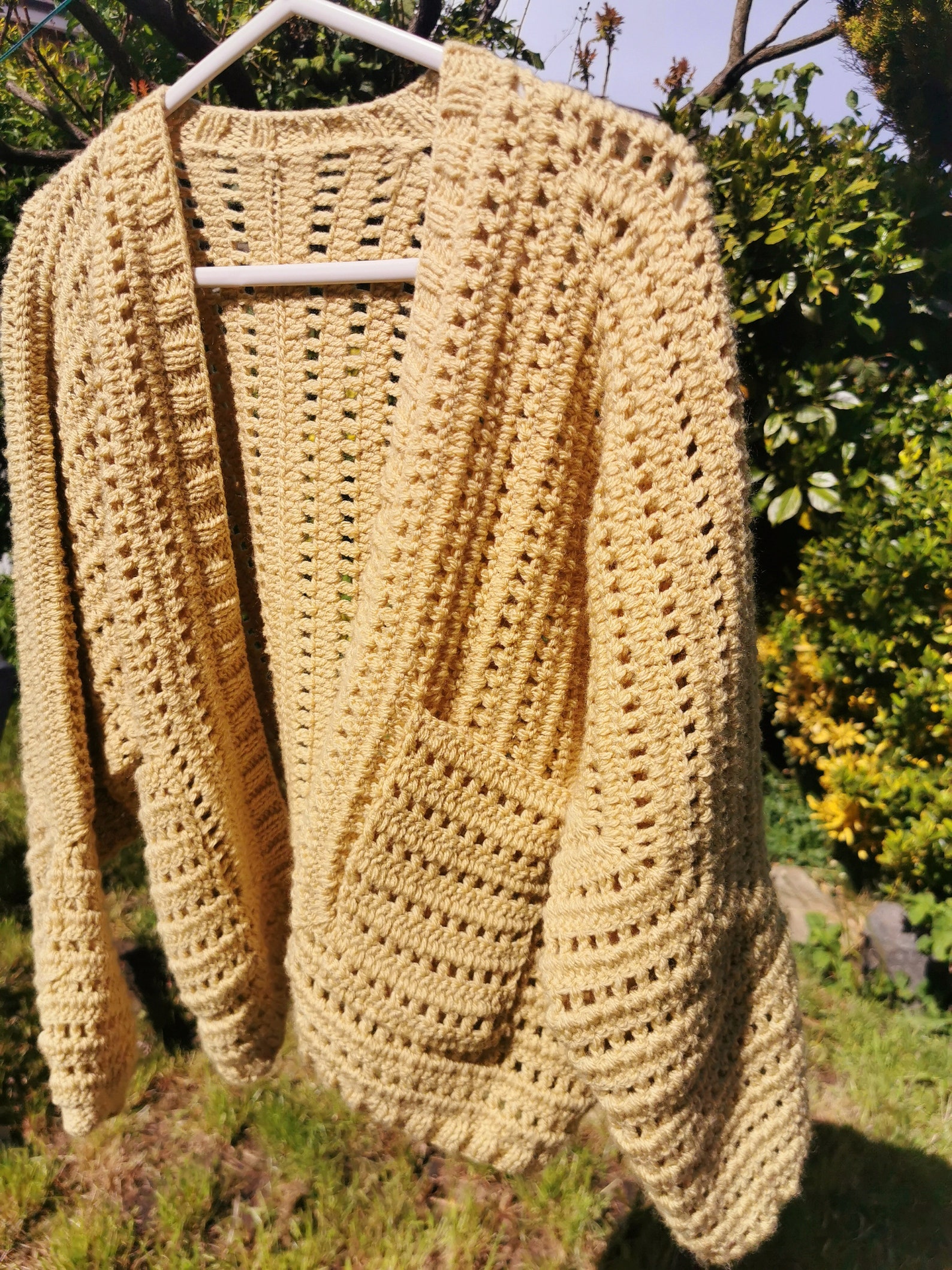 Hand made crochet hexagon cardigan Etsy