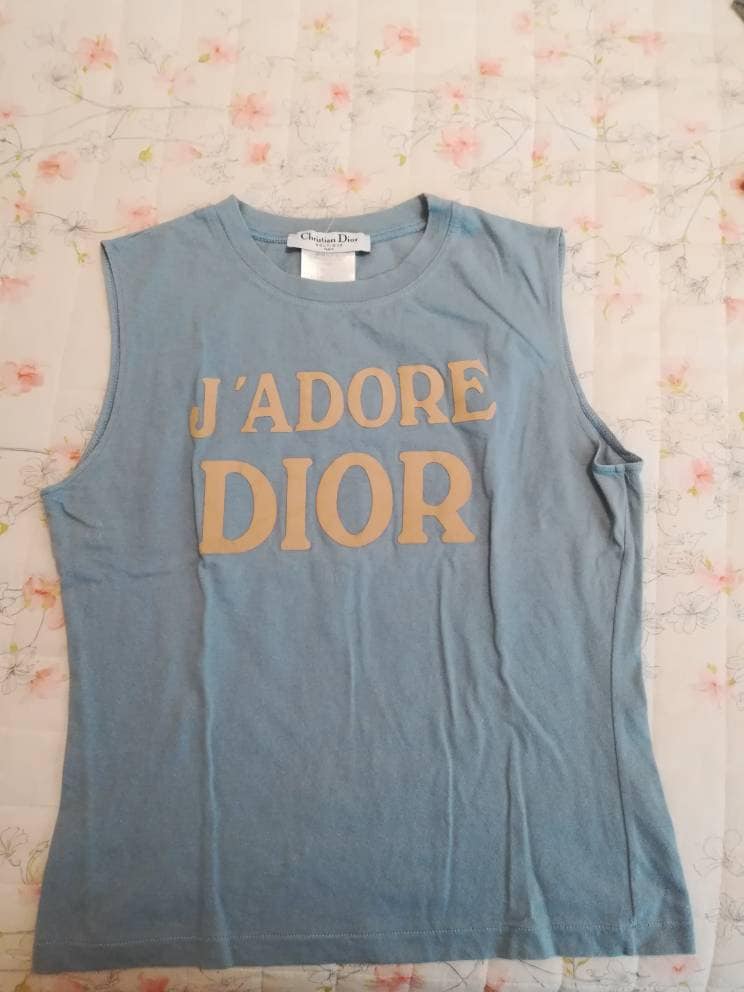 Camiseta J'adore Dior 1947 vintage top raro - Etsy España