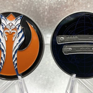 Ahsoka Tano Fulcrum 2 Inch Challenge Coin, Antique Silver - Etsy